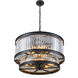 Double Take 14 Light 30 inch Heritage Black Pendant Ceiling Light