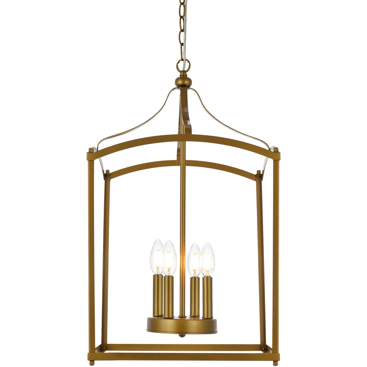 Janet 4 Light 15 inch Brass Pendant Ceiling Light