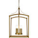 Janet 4 Light 15 inch Brass Pendant Ceiling Light