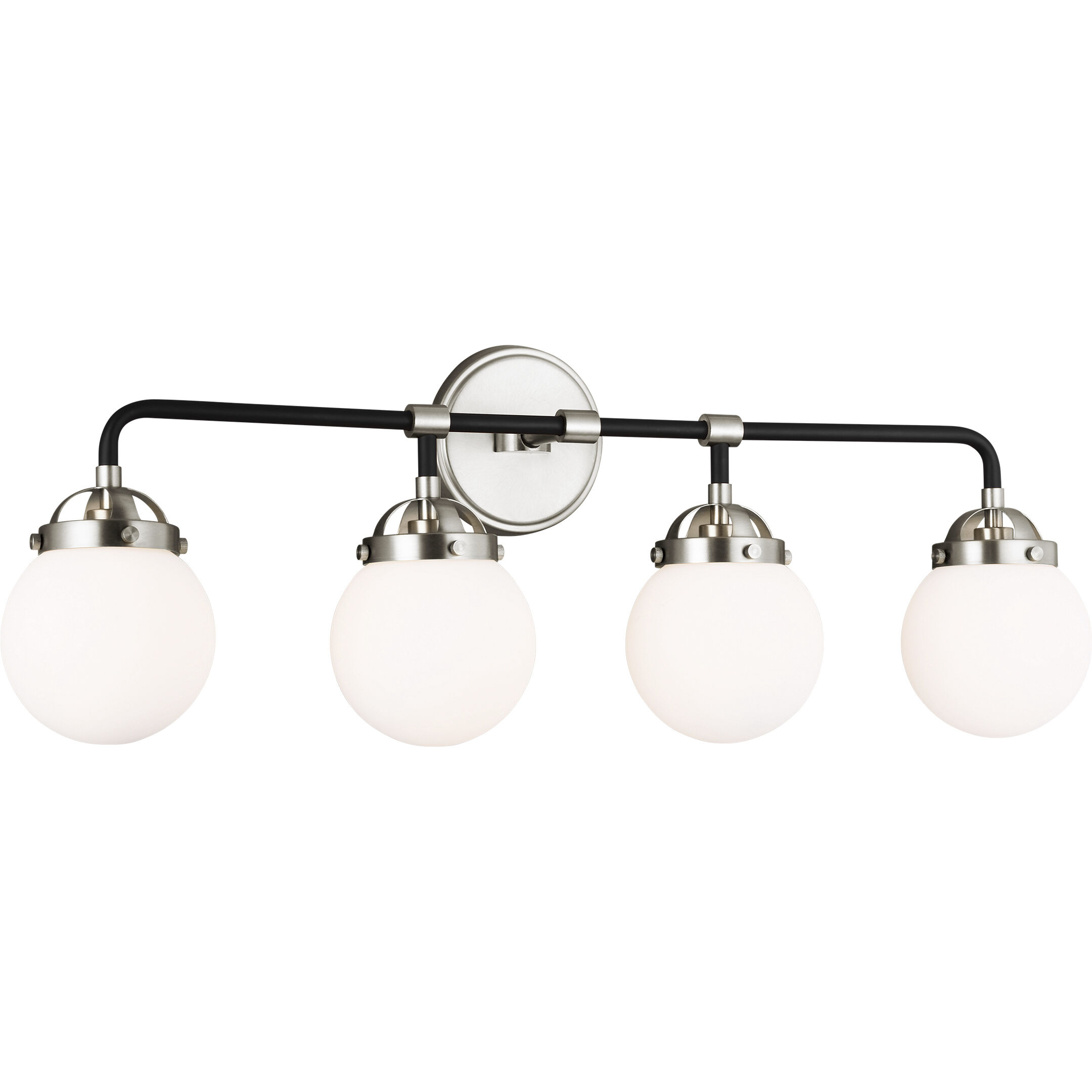 Ian K. Fowler Cafe Wall Bath Fixture Wall Light in Brushed Nickel