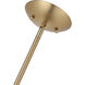 Chroman Empire 1 Light 9.85 inch Satin Gold Pendant Ceiling Light