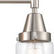 Caden 3 Light 23 inch Satin Nickel Bath Vanity Light Wall Light in Seedy Glass