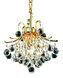 Toureg 3 Light 12 inch Gold Pendant Ceiling Light in Royal Cut