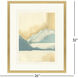 Ascent Green and Beige and Blue and Gray Framed Art
