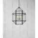 Suzanne Kasler Morris 3 Light 23.25 inch Antique Zinc Lantern Pendant Ceiling Light in Clear Glass, Large