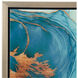 Deep Blue Abstract 24 X 17 inch Printed Acrylic Wall Art
