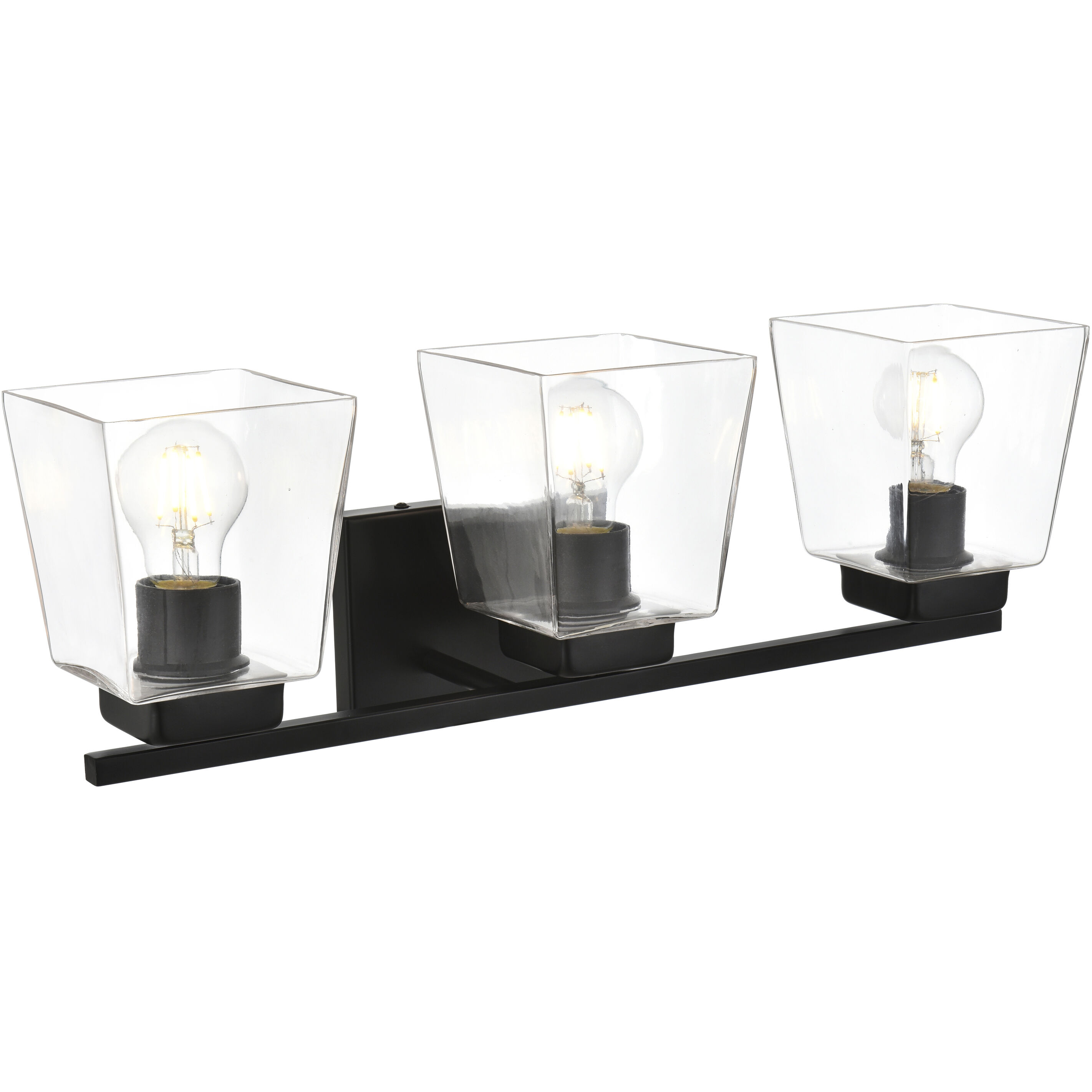 Merrick 3 Light 23 inch Black Bath Sconce Wall Light