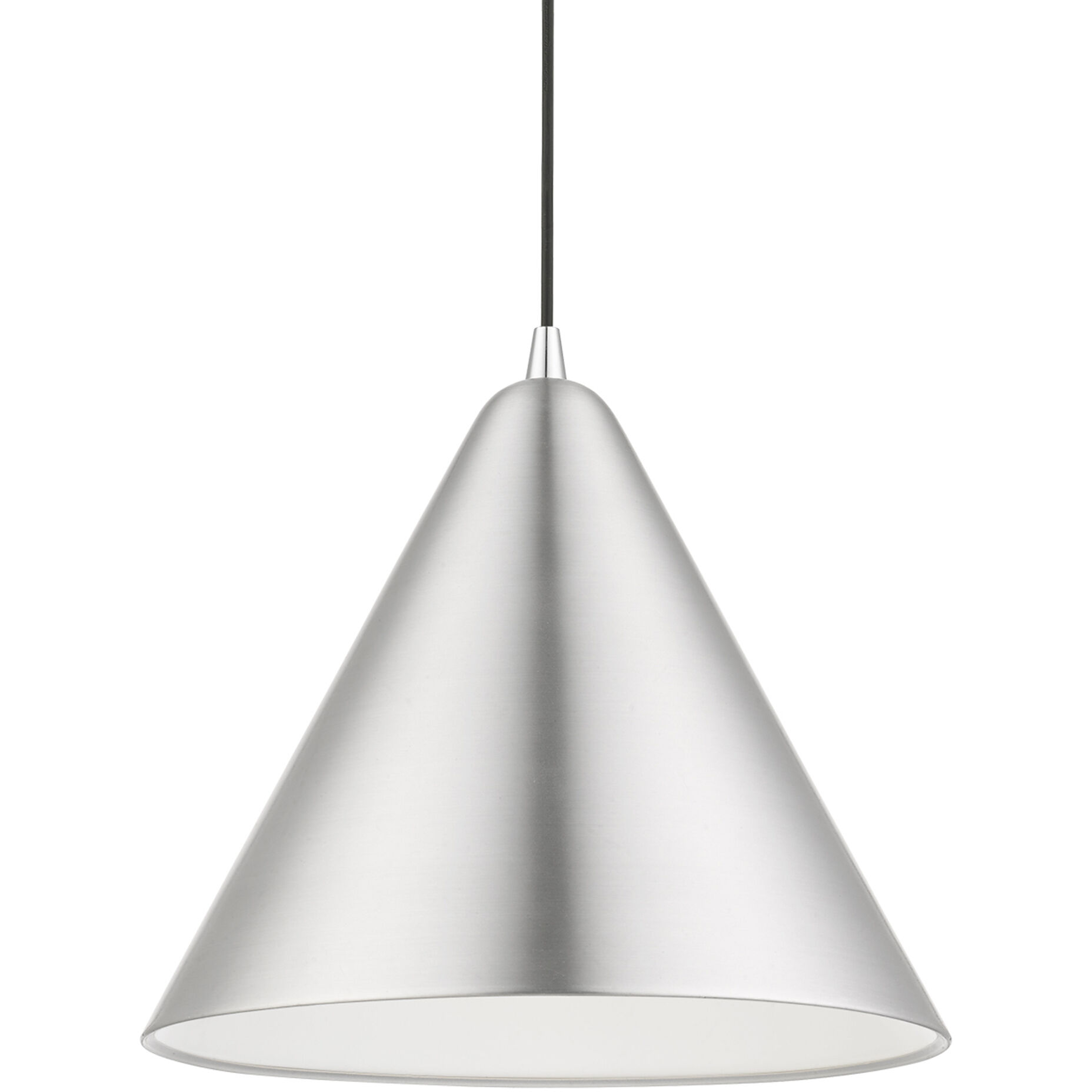 Dulce 1 Light 14 inch Brushed Aluminum with Polished Chrome Accents Pendant Ceiling Light