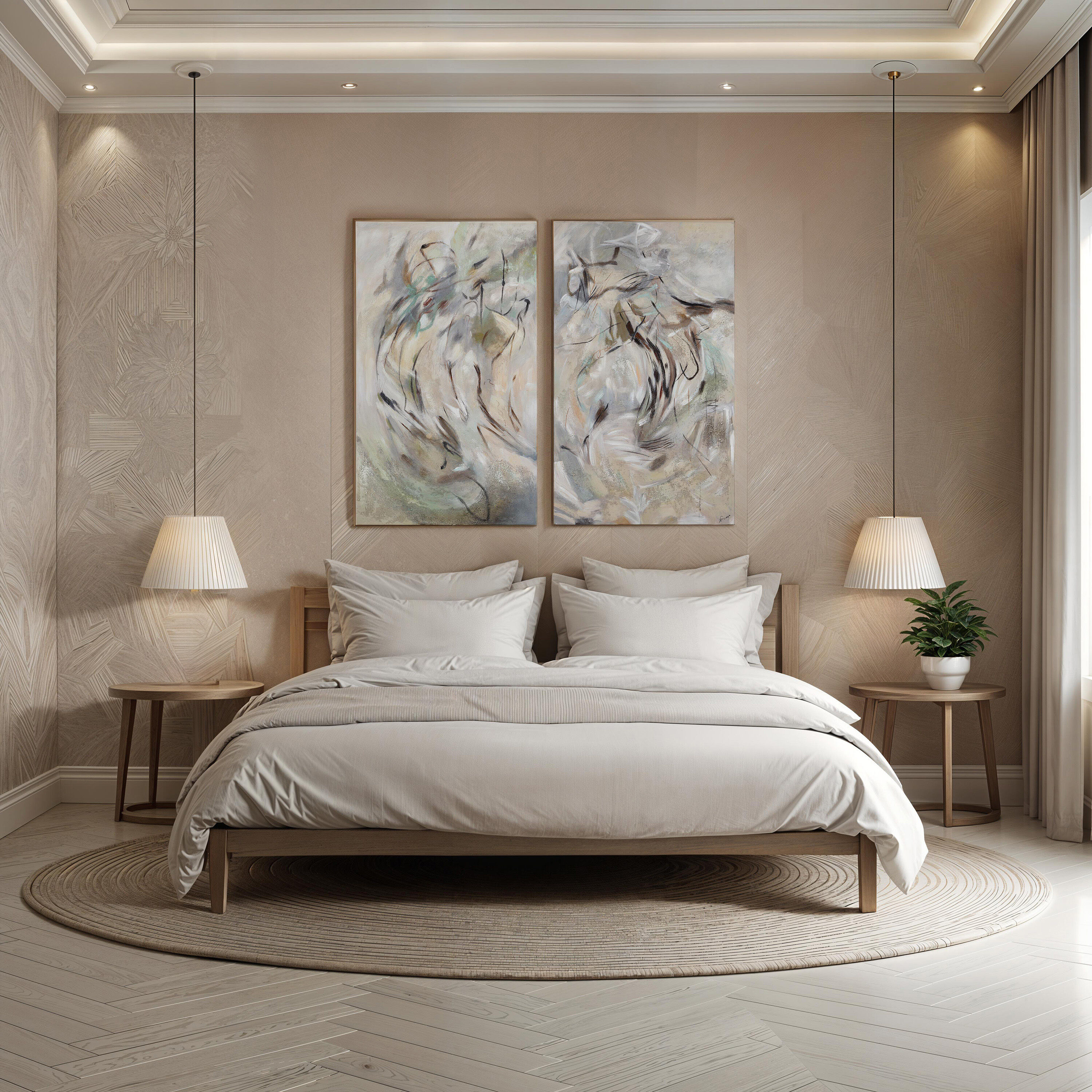 Torres Canvas Art, Set of 2