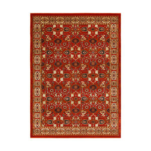 Sedra 130 X 94 inch Red and Orange Area Rug, Wool and Acrylic