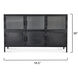 Vitrino 50 inch Black 6 Door Console