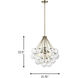 Sean Lavin Bronzeville 3 Light 21.75 inch Satin Brass Pendant Ceiling Light