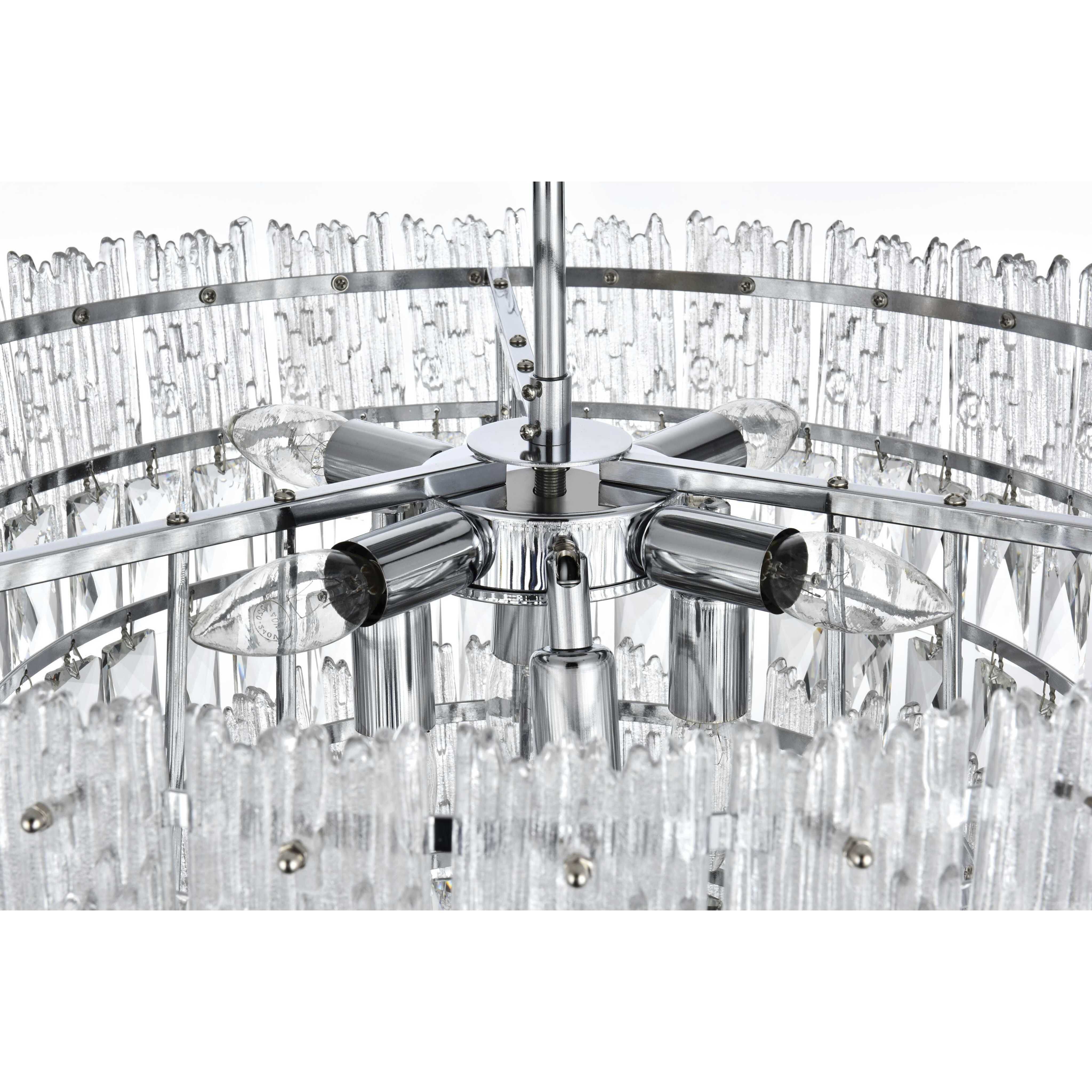 Emilia 8 Light 25 inch Chrome Flush Mount Ceiling Light