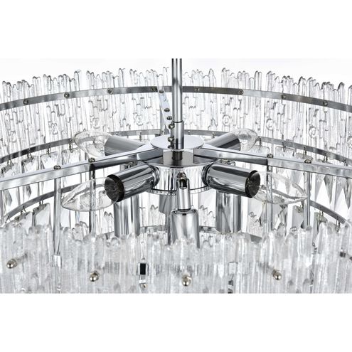 Emilia 8 Light 25 inch Chrome Flush Mount Ceiling Light