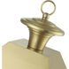 Wentworth 4 Light 28 inch Natural Brass Outdoor Extra Post Top Lantern, Extra Large