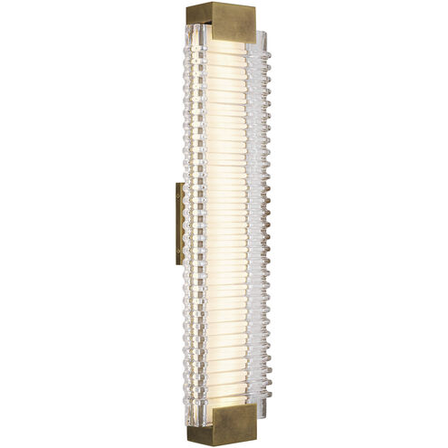 Alai LED 25 inch Vintage Brass Bath Vanity Light Wall Light