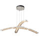Glissade LED 43.5 inch White Double Pendant Ceiling Light, Large