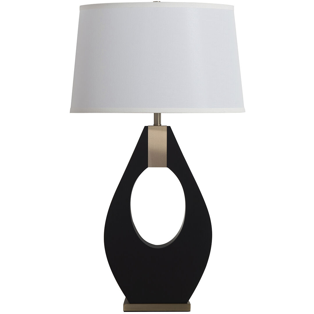 Pearson 30 inch 23.00 watt Ebony and Weathered Brass Table Lamp Portable Light