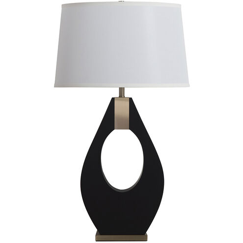 Pearson 30 inch 23.00 watt Ebony and Weathered Brass Table Lamp Portable Light