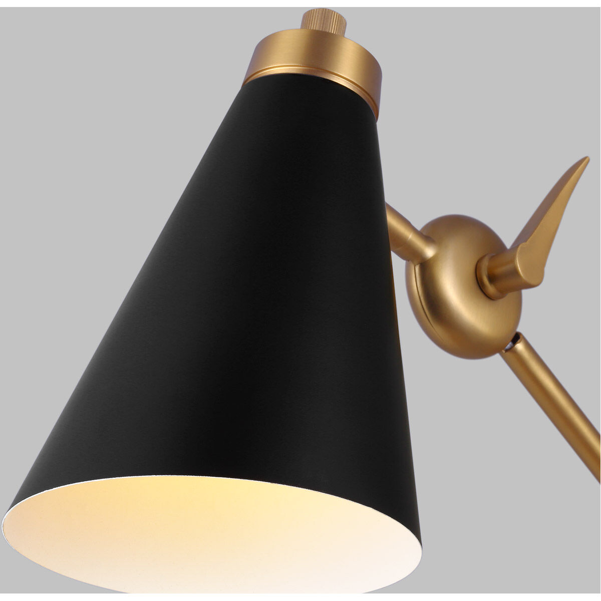 TOB by Thomas O'Brien Signoret 1 Light 6.25 inch Burnished Brass Library Sconce Wall Light