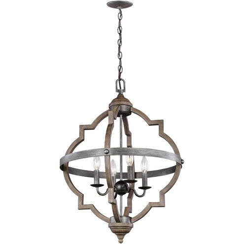 Socorro 4 Light 20.88 inch Stardust Foyer Pendant Ceiling Light