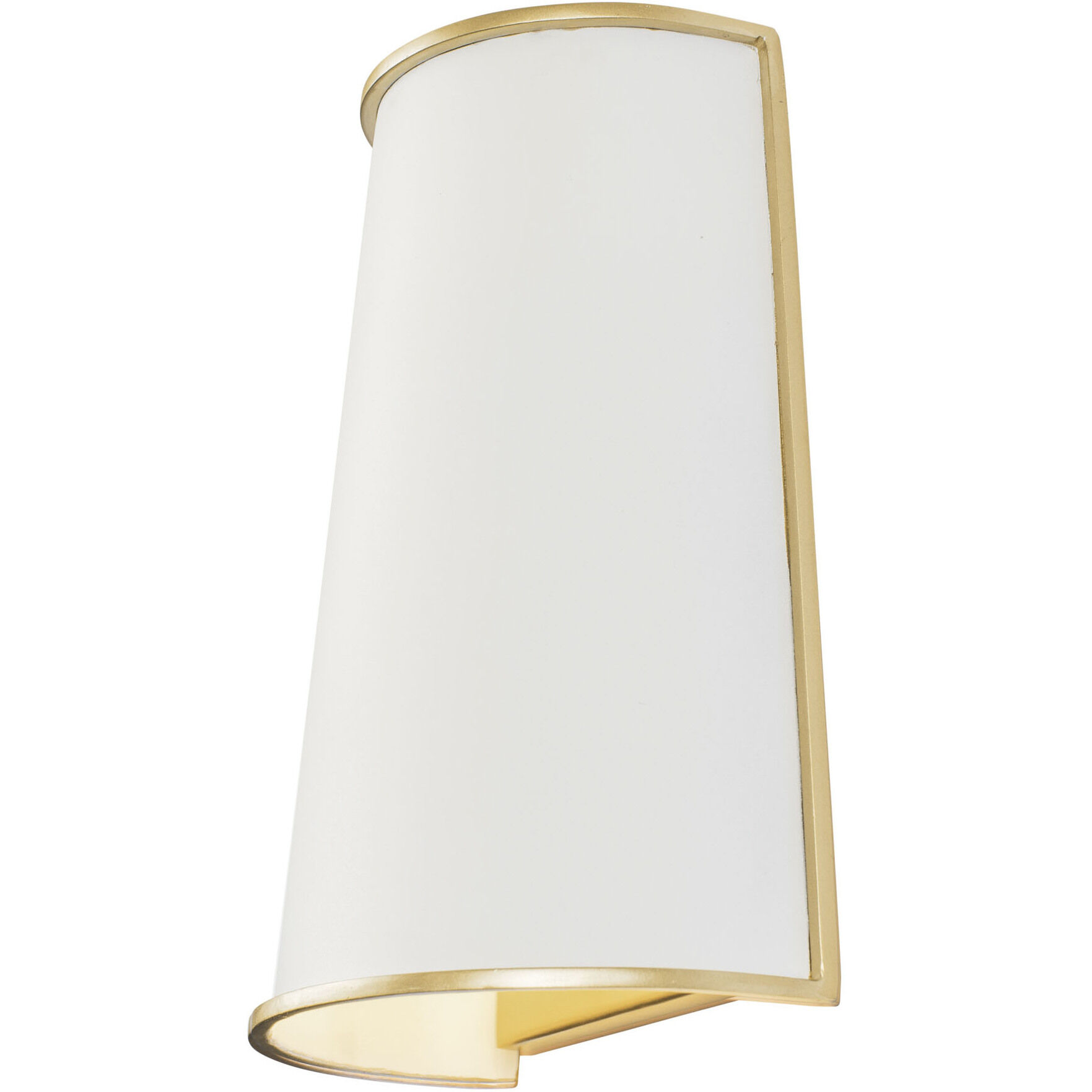 Coco Wall Sconce Wall Light in Matte White/French Gold