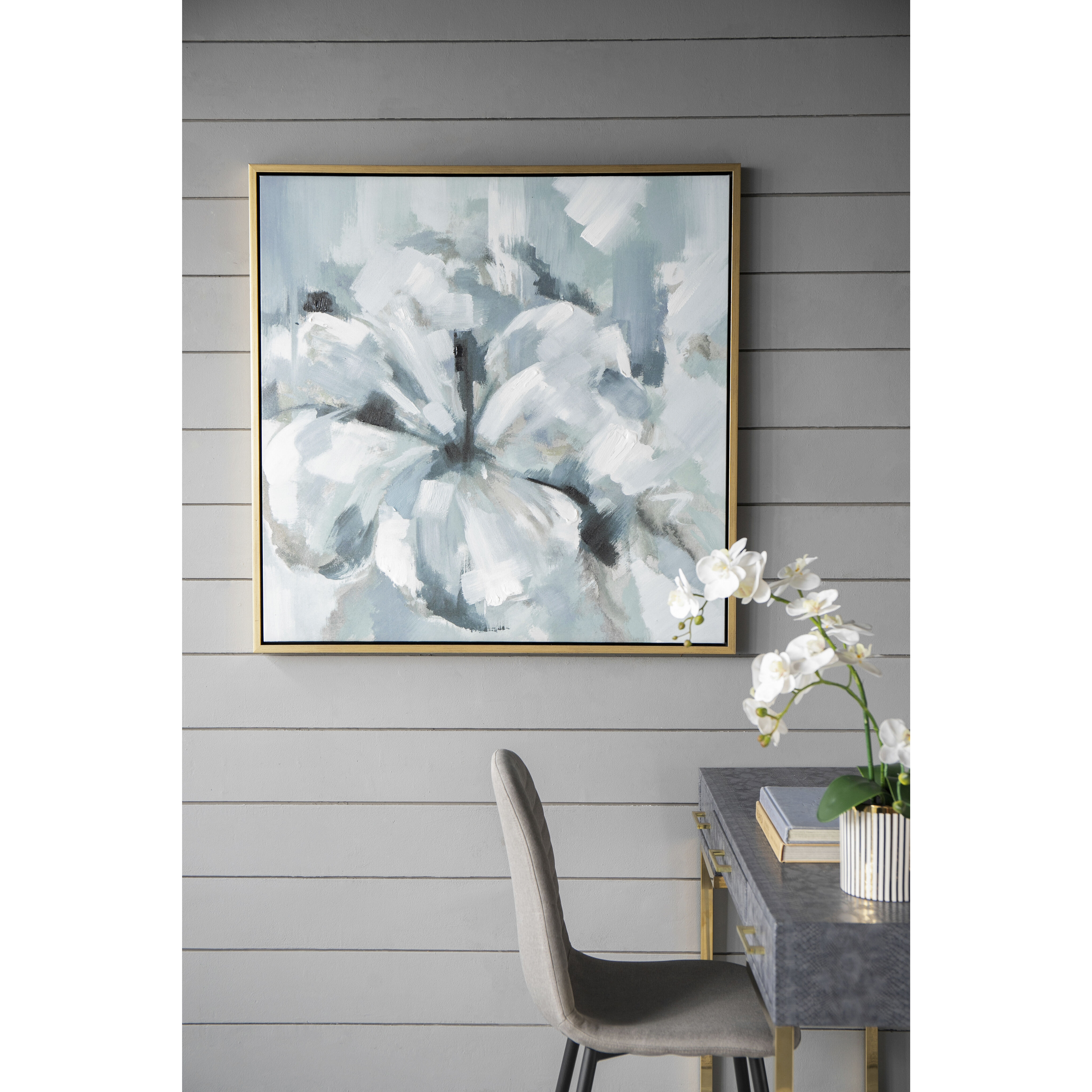 Summer Grey/Blue/Gold Wall Art
