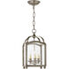 Chapman & Myers Archtop 3 Light 8.25 inch Antique Nickel Lantern Pendant Ceiling Light