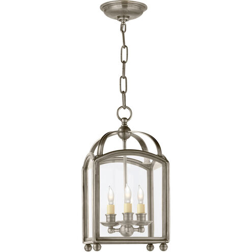 Chapman & Myers Archtop 3 Light 8.25 inch Antique Nickel Lantern Pendant Ceiling Light