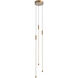 Motif LED 5.5 inch Brushed Gold Multi Pendant Ceiling Light