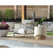 Patras 20 X 19.75 inch Cream / Light Brown Outdoor End Table