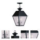 Mansfield 3 Light 12 inch Black Large Outdoor Pendant Lantern