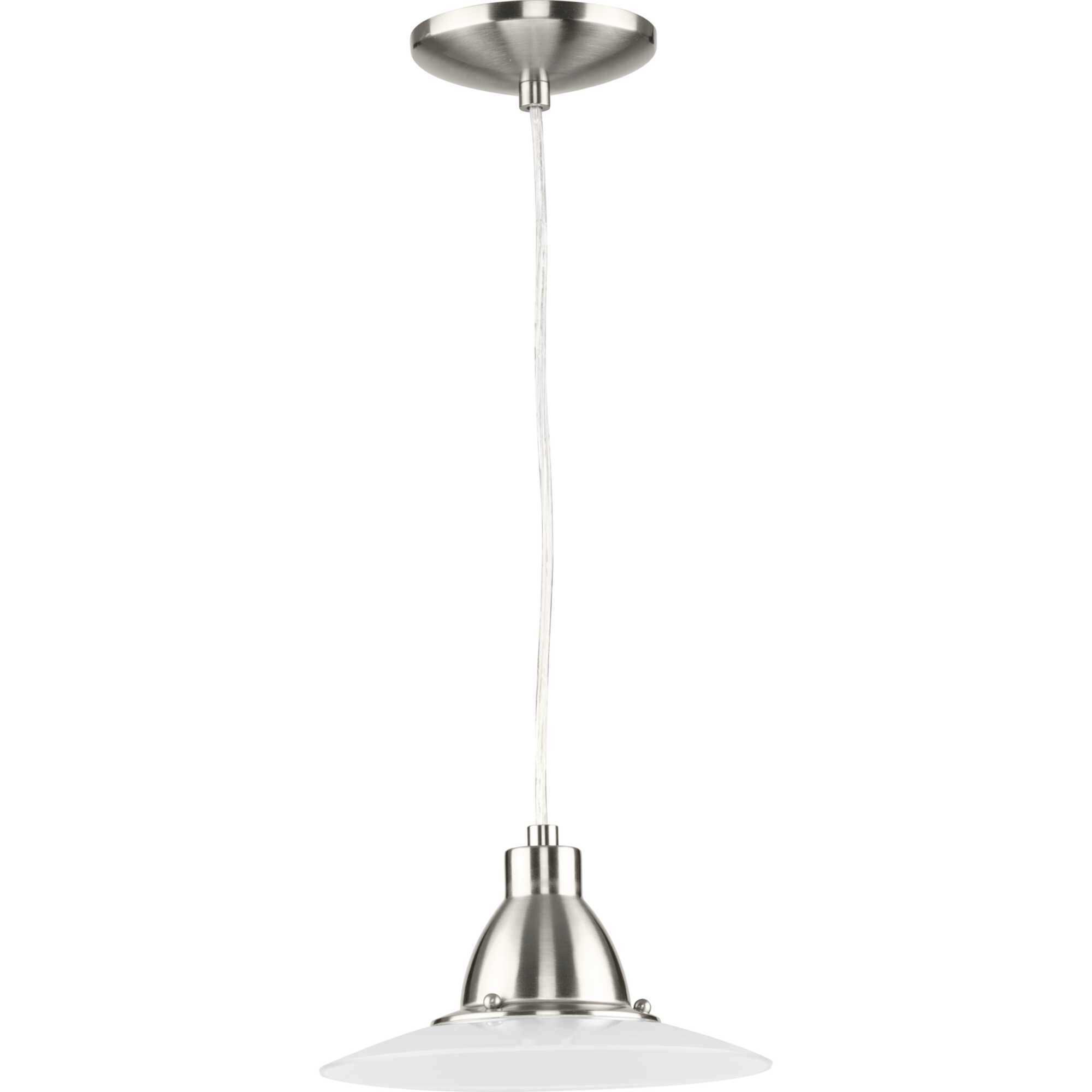Avant LED LED 9 inch Brushed Nickel Mini-Pendant Ceiling Light, Progress LED