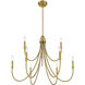 Cameron 9 Light 35 inch Warm Brass Chandelier Ceiling Light, Essentials