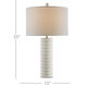 Snowdrop 23 inch 100 watt Natural Table Lamp Portable Light