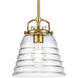 Current Pendant Ceiling Light in Satin Brass