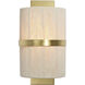 Carousel 1 Light 8.25 inch Brushed Brass Wall Sconce Wall Light, Inline