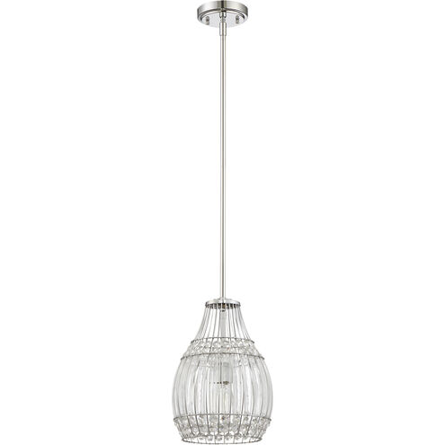 Jeremiah 1 Light 9 inch Chrome Mini Pendant Ceiling Light, Jeremiah