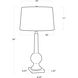 Stowe 34 inch 150.00 watt Clear Table Lamp Portable Light