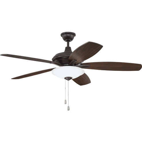 Jamison 52 inch Oiled Bronze Gilded with Oiled Bronze/Walnut Blades Ceiling Fan