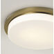 Dominic LED 16 inch Aged Brass Flush Mount Ceiling Light