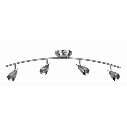 Satellite 4 Light 120 Satin Nickel Fixed Rail Ceiling Light