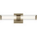 Laurene LED 18.5 inch Champagne Bronze Linear Bath Bar Wall Light, Small