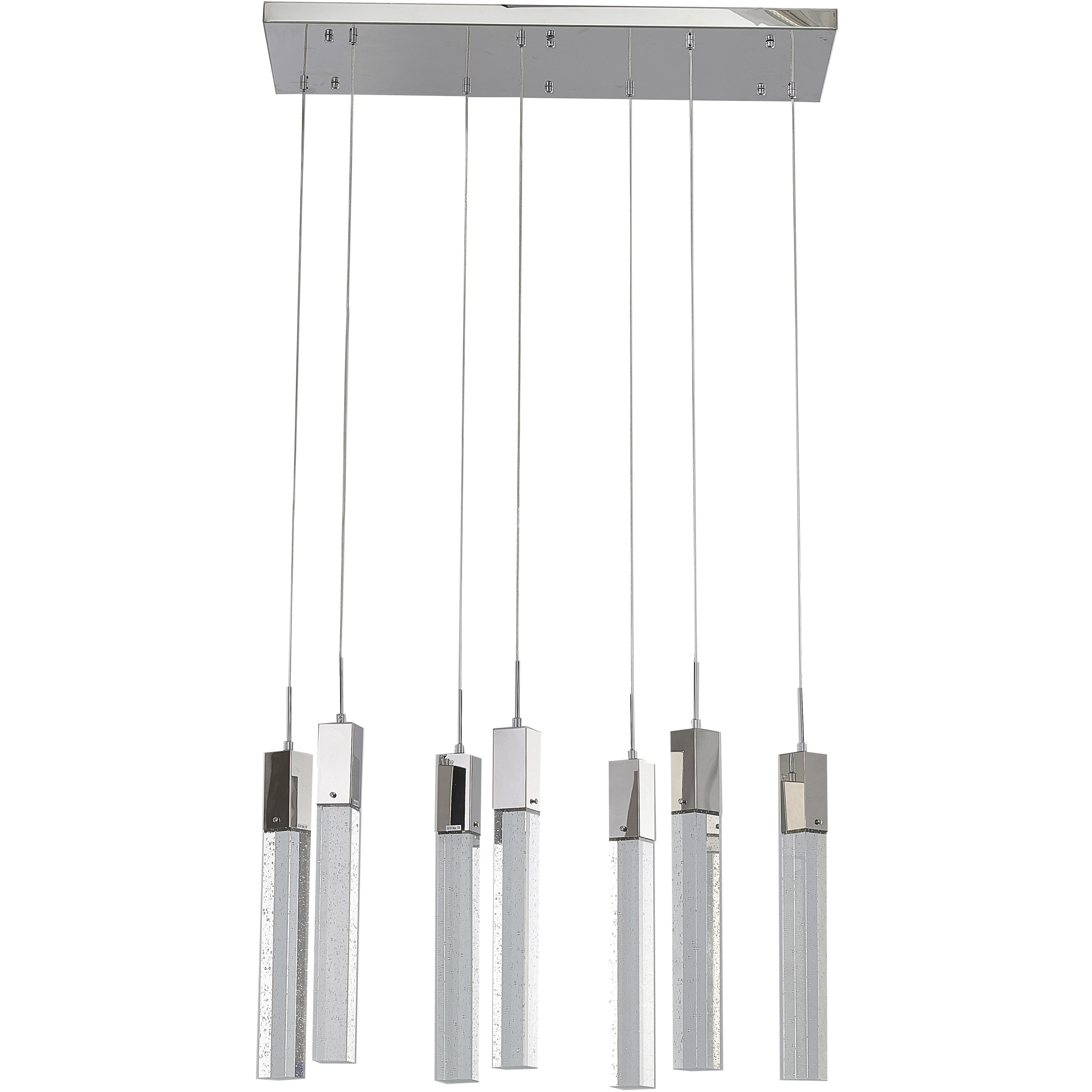 Canada 7 Light 35.4 inch Chrome Island Lighting Ceiling Light