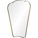 Indah 40 X 30 inch Antique Brass and Clear Mirror