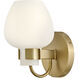 Sylvie 1 Light 7 inch Heritage Brass Bath Light Wall Light