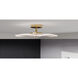 Ibis LED 17.5 inch Brushed Gold Semi-Flush Mount Ceiling Light, Large