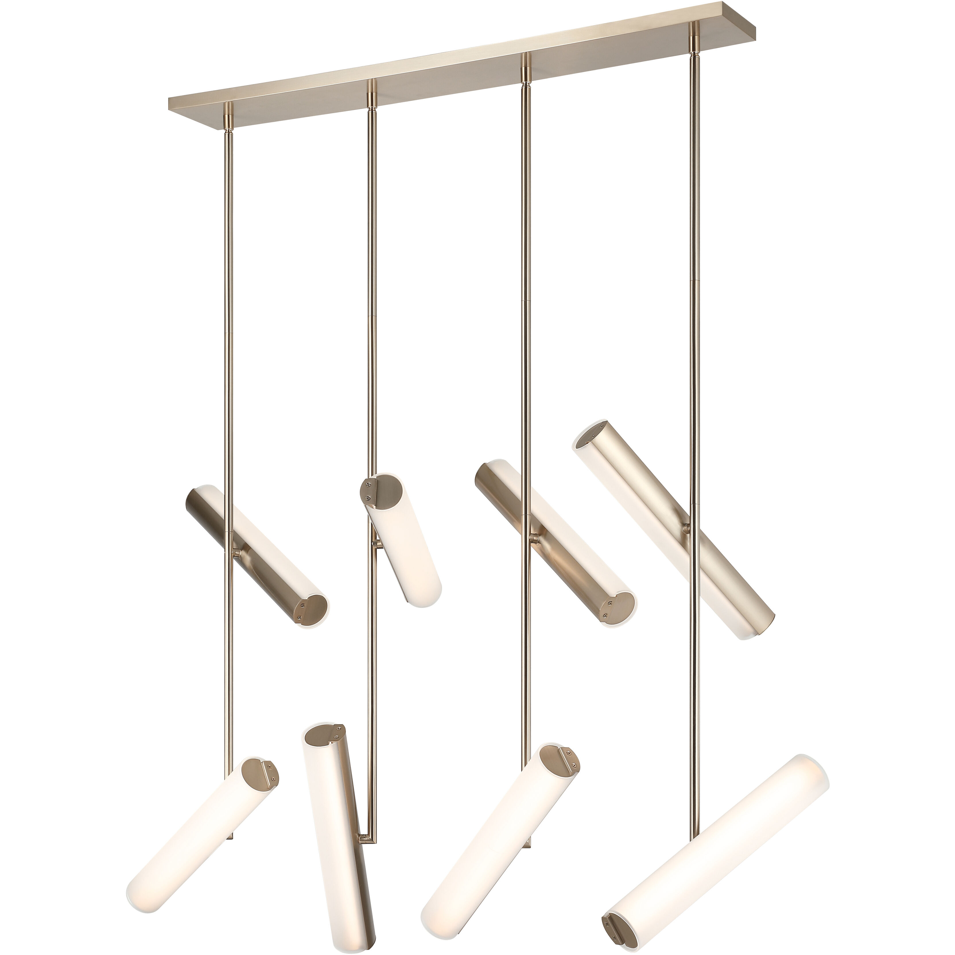 Axis LED 36.13 inch Champagne Gold Pendant Ceiling Light in Frosted