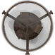 Harper 3 Light 14.5 inch Oil Rubbed Bronze Indoor Semi-Flush Mount Ceiling Light in Clear Seedy