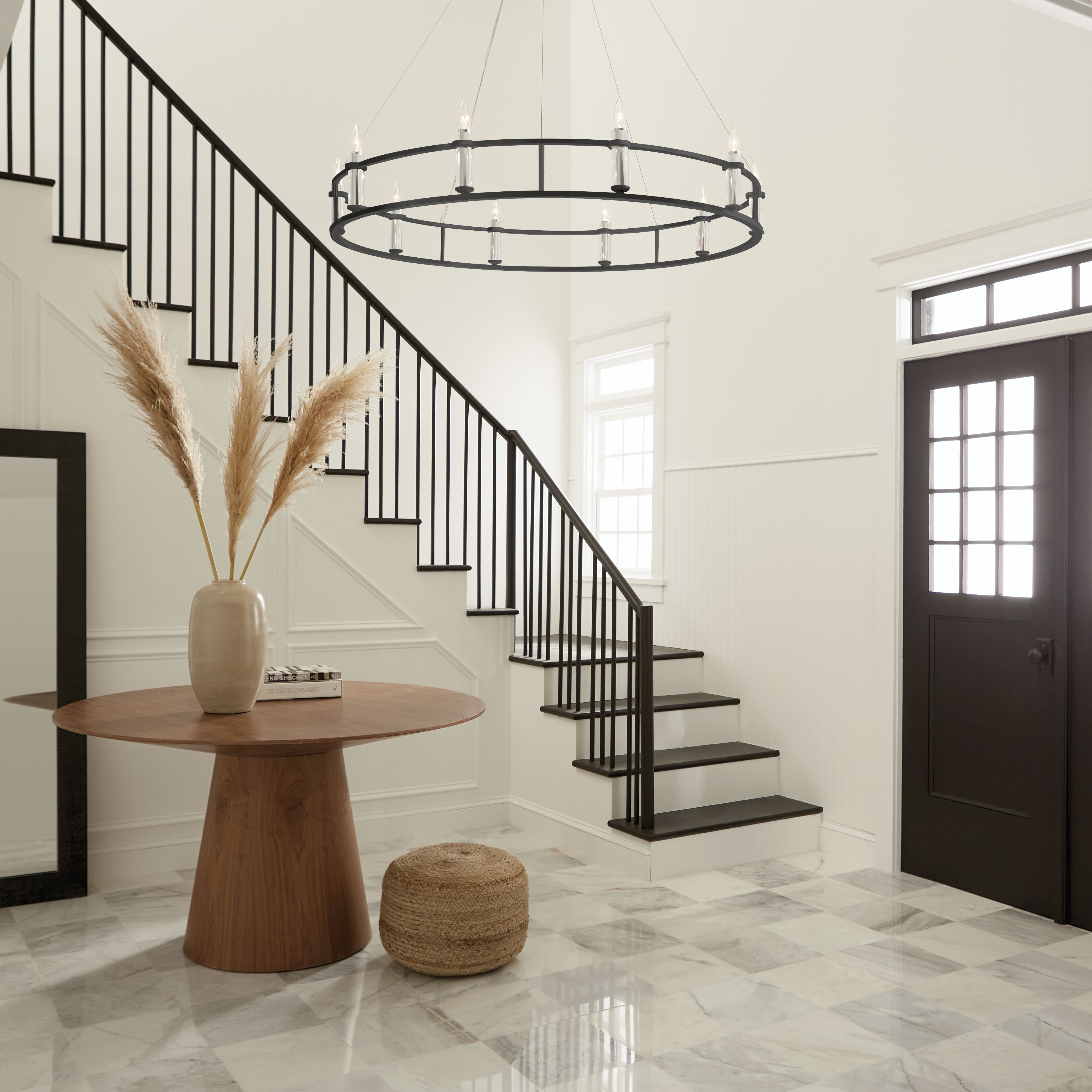 Rosalind 10 Light 50 inch Black Chandelier Ceiling Light